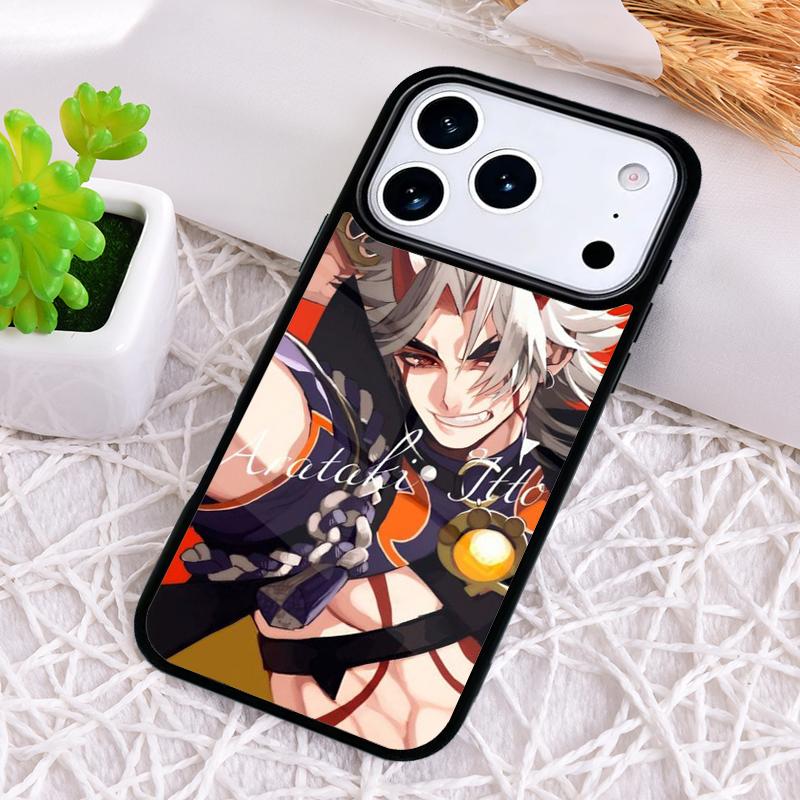 Genshin Impact Arataki Itto Phone Case for iPhone 17 Air 16 15 11 12 14 13 Pro Max Shockproof Cover