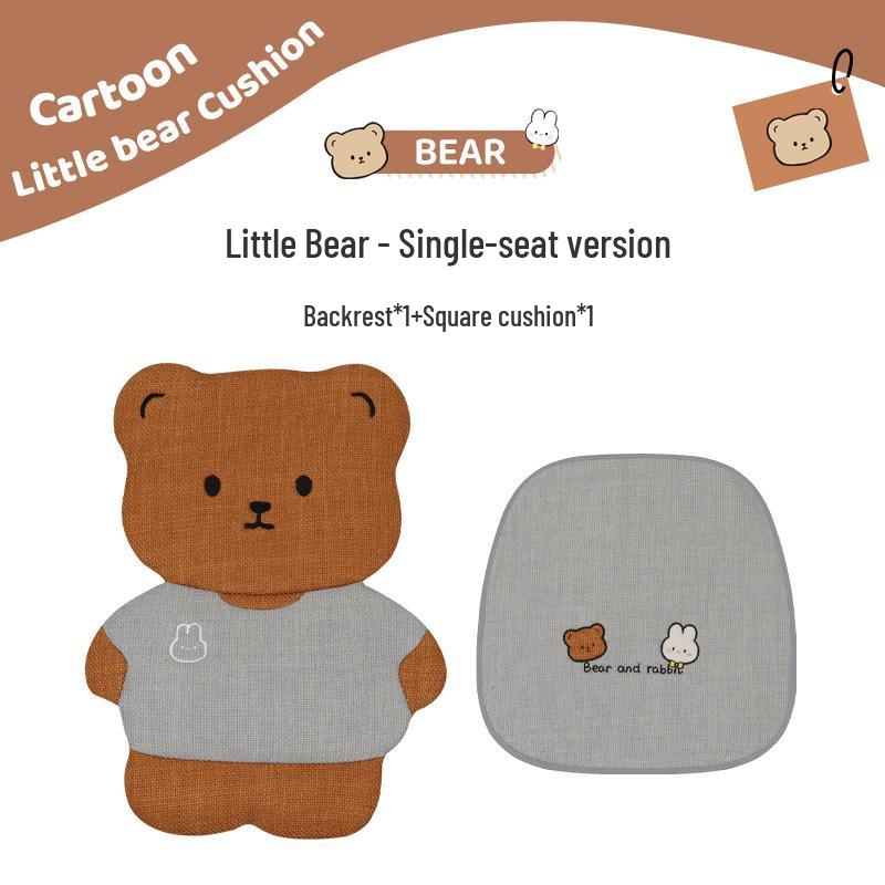 Pernă Scaun Auto Desen Animat - Universală, Bumbac-In Respirabil, Husă Scaun Spate pentru Patru Sezoane