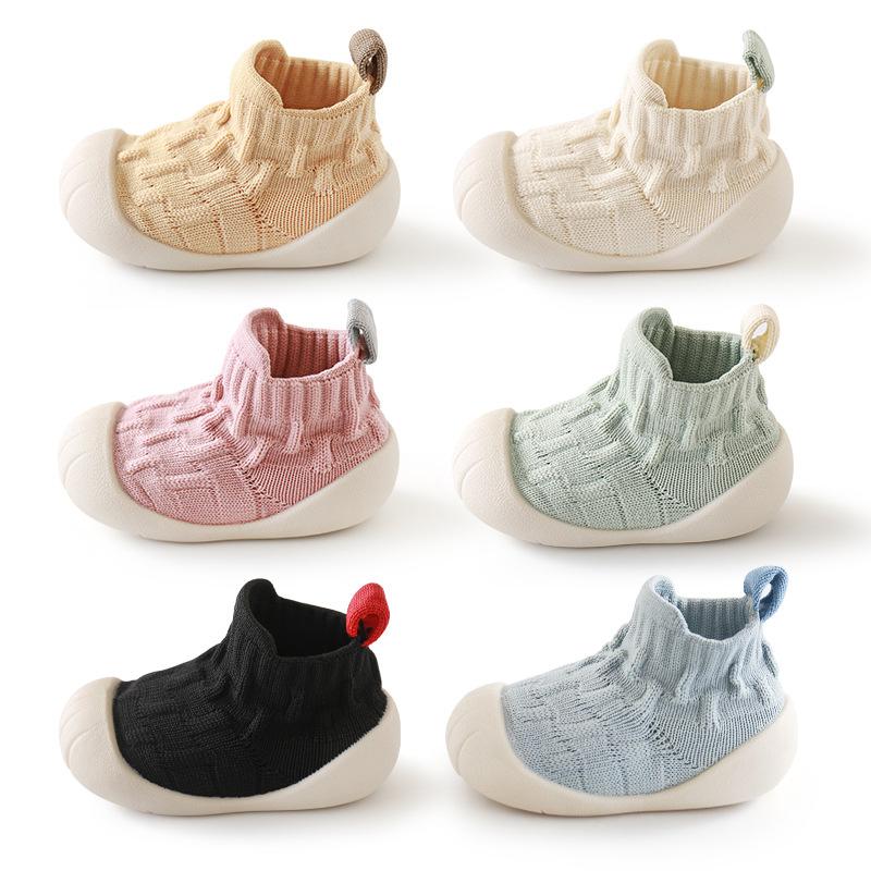 Șosete de podea moi pentru bebeluși, pantofi cool pentru copii mici, culoare solidă, antiderapante, pantofi pentru copii