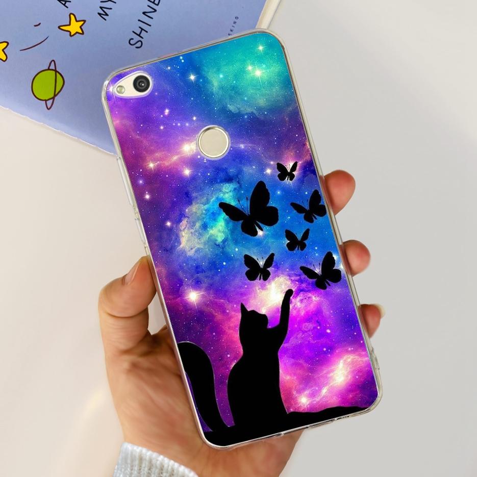 For Huawei P8 Lite 2017 Case Honor 8 Lite Luxury Painted Cover Clear Silicone Soft TPU Phone Case For Huawei GR3 2017 Back Cover