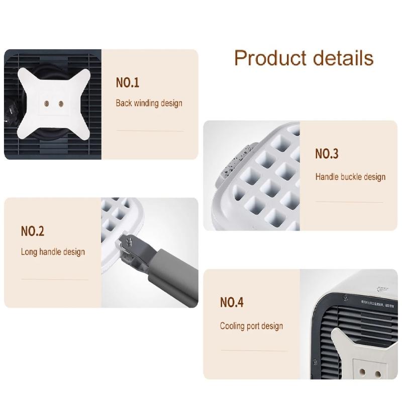 Multifunktions-Frühstücksmaschine, Waffel-Sandwich-Maker, 2-in-1-Waffeltopf, Eisen-Backform, Kuchen-Backofen, Toaster