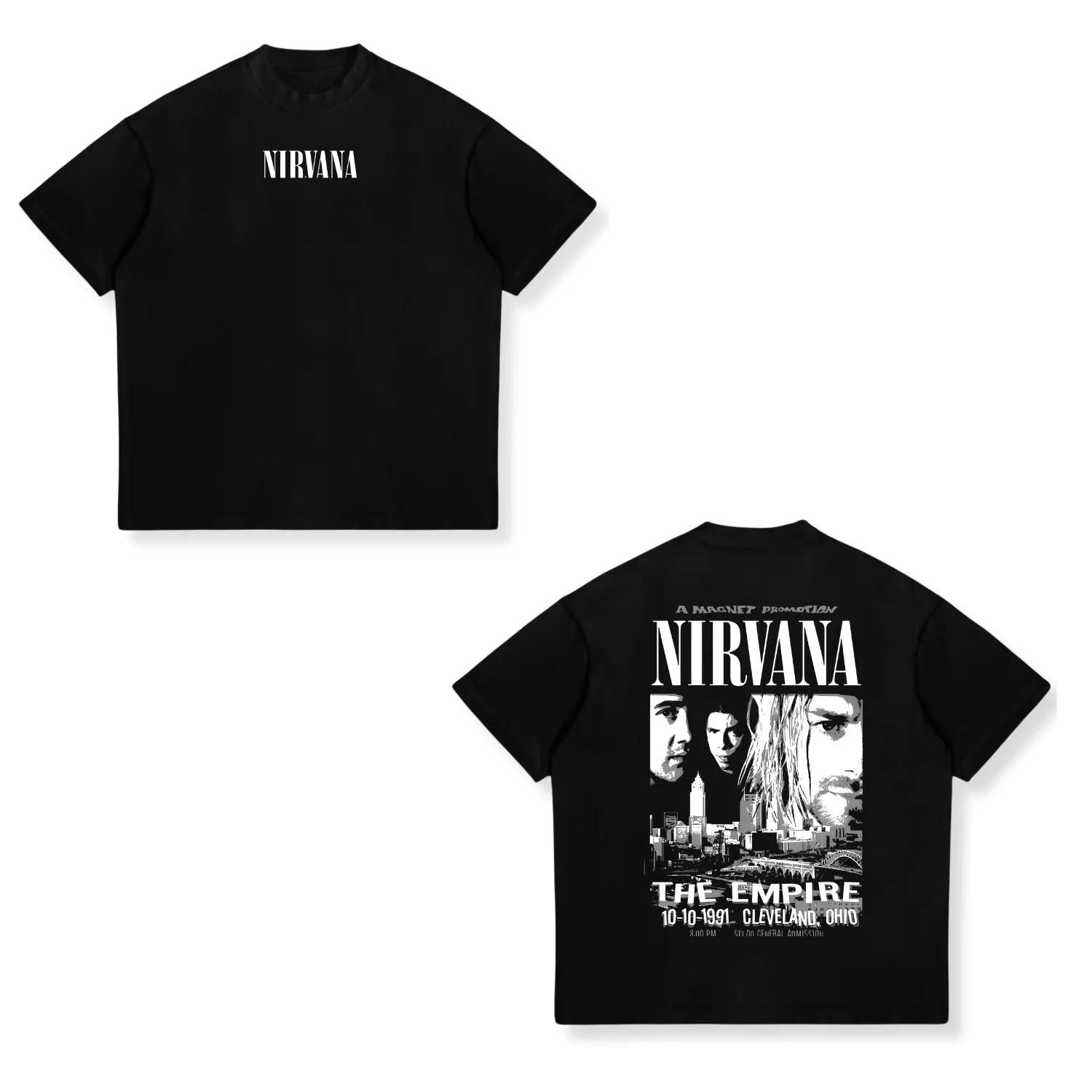 

Nirvana Vintage Rock Band Round Neck Short Sleeve TShirt Retro Angel Floral Graphic Tee for Grunge Music Enthusiasts Cotton 4XL
