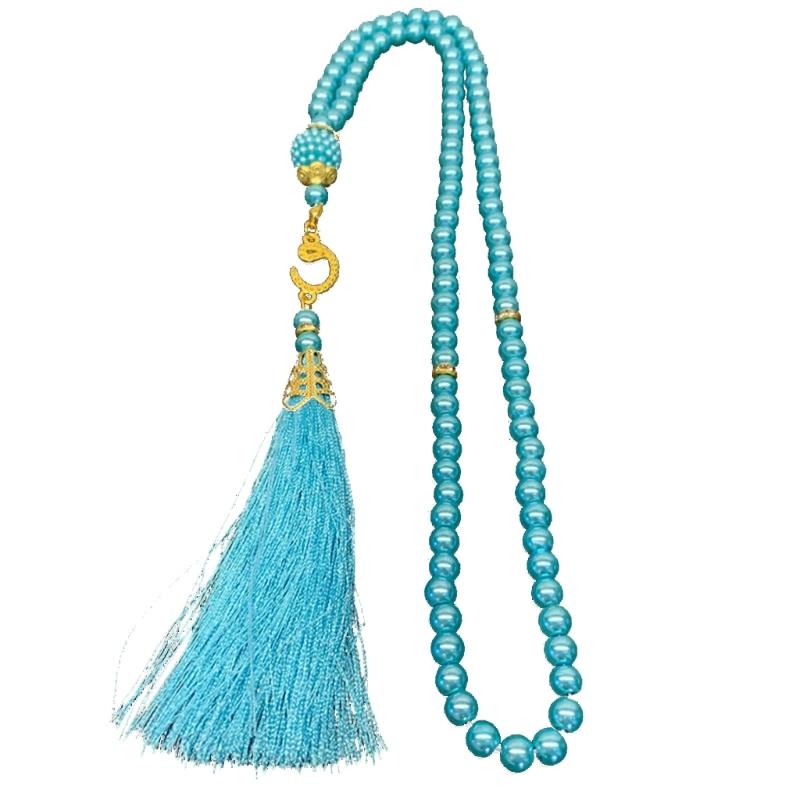 Imitation Pearl 99-Beads Prayer Beads Bracelet Eid Muslims Festival Beads Bracelet Fashion Islamic Jewelry Party Favor