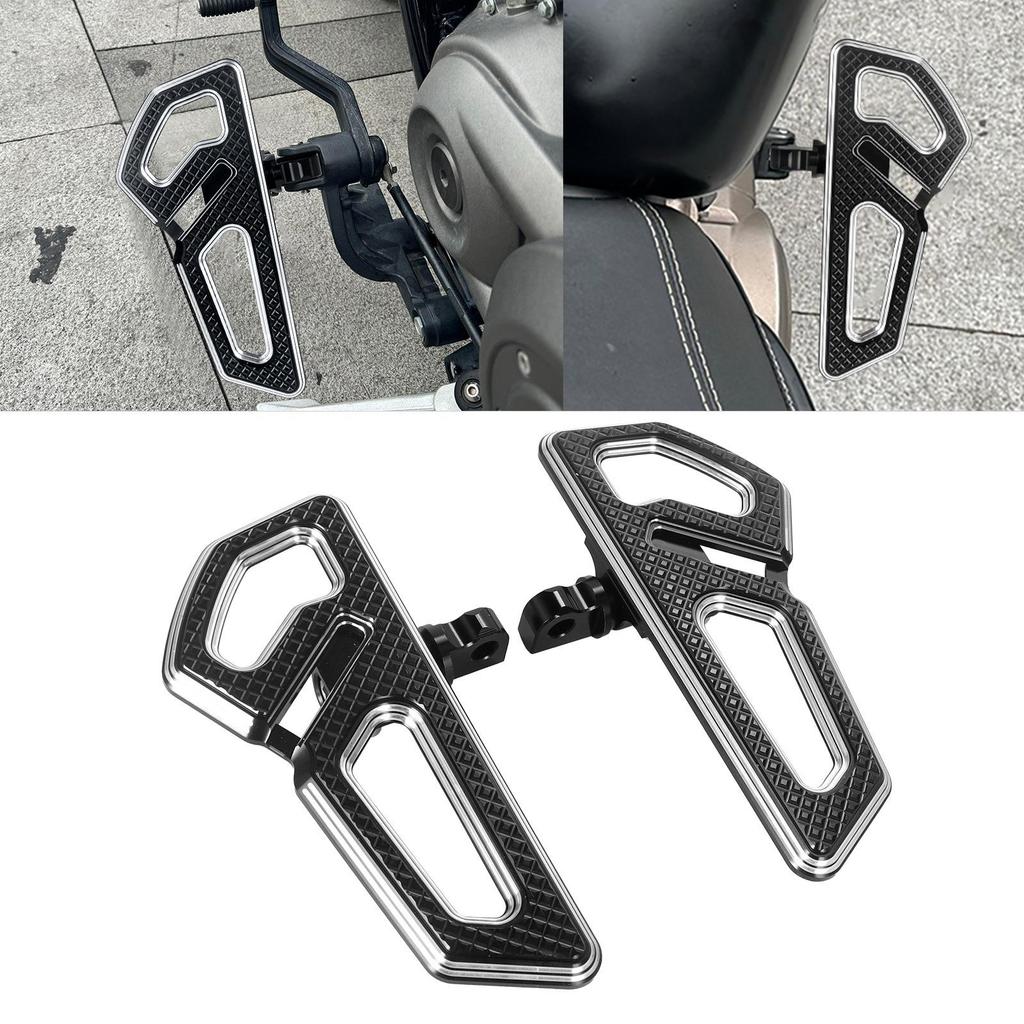 Empire Knight Rear Passenger Footpegs: Motorcycle Accessories for Universal Harley Models