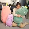 Adorable Plush Stuffed Toy Dinosaur Bear Pillow For Kids And Home Decor