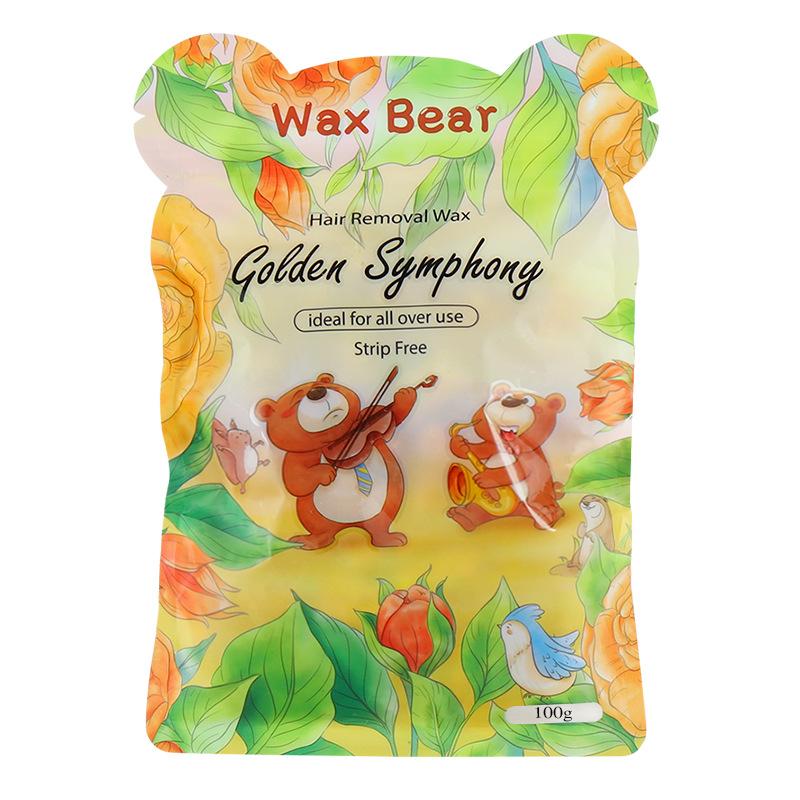 

100 г твердый воск медвежьей фасоли для удаления волос полоска для депиляции горячая пленка воск медвежьего типа для удаления волос всего тела, лица, ног, бровей