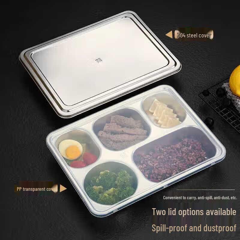 Stainless Steel Divided Meal Tray