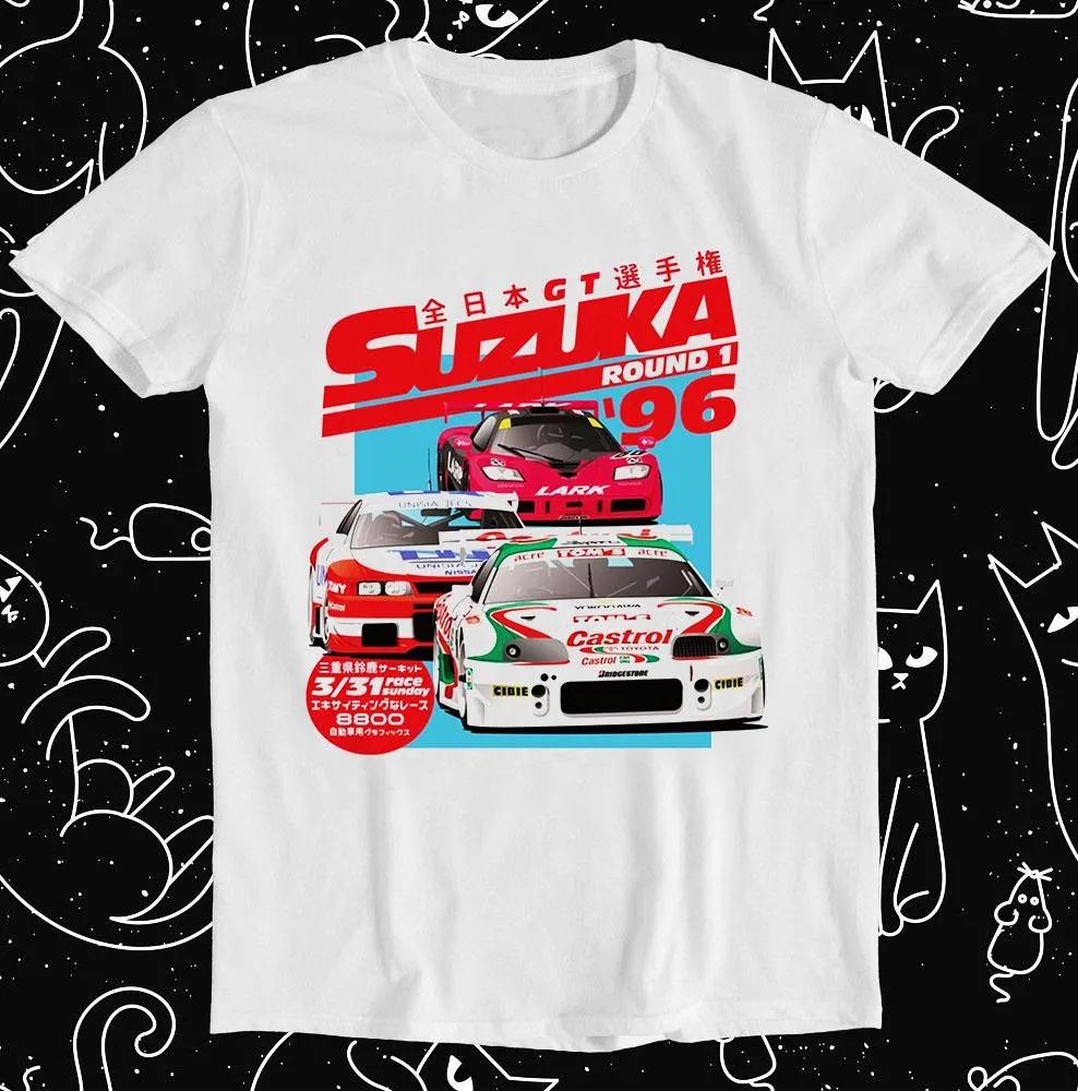 

2026 Summer New Racing Car Advertising Poster Reminiscence Collection HighQuality Comfortable Mens Roundneck Printed TShirt 4XL