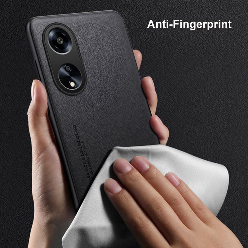 Luxury PU Leather Case For OPPO A98 A58 A78 5G Matte Cover Silicone Shockproof Protection Phone Case For OPPO A17 A97 F23 Coque
