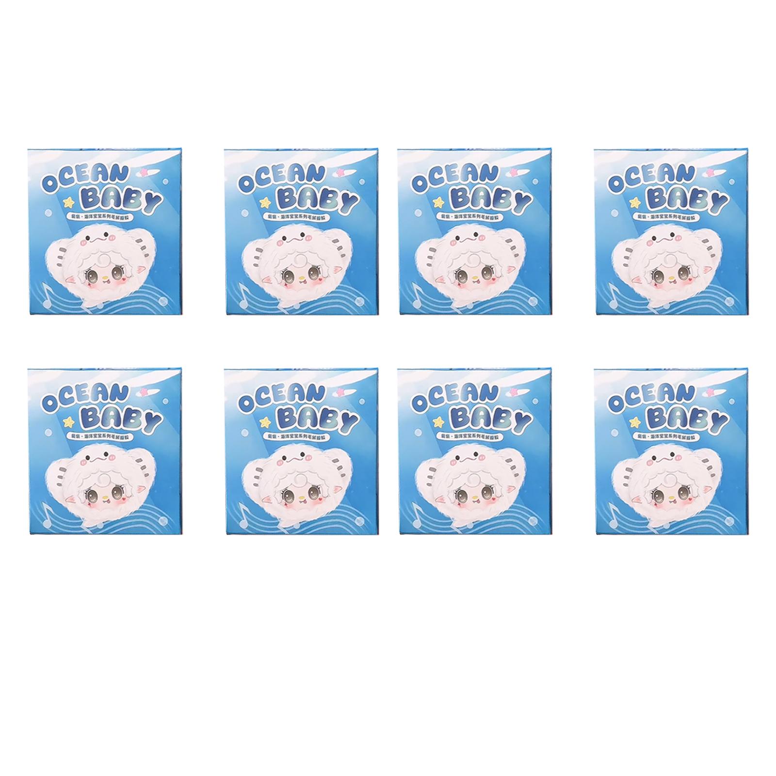 Yooki Ocean Baby V6 Serie Vinyl Pluche Blind Box Hanger Pop Tas Decoratie Sleutelhanger Verzamel Speelgoed Mystery Box Kind Verjaardagscadeau gray