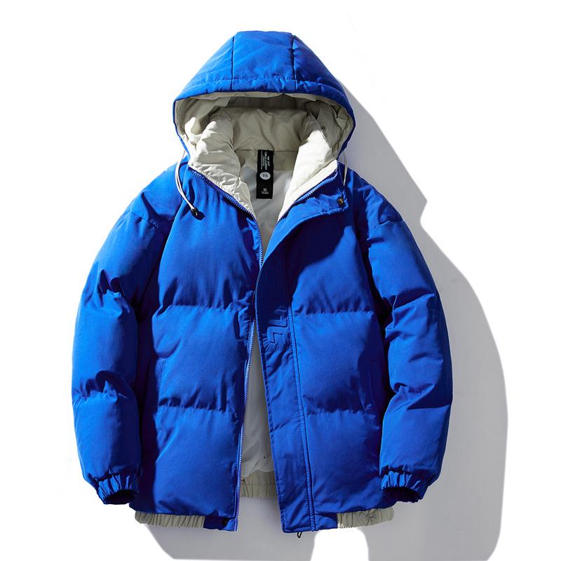

Men s Korean Style Hooded Cotton-Padded Jacket - Thick, Warm, and Trendy Winter Wear XXL