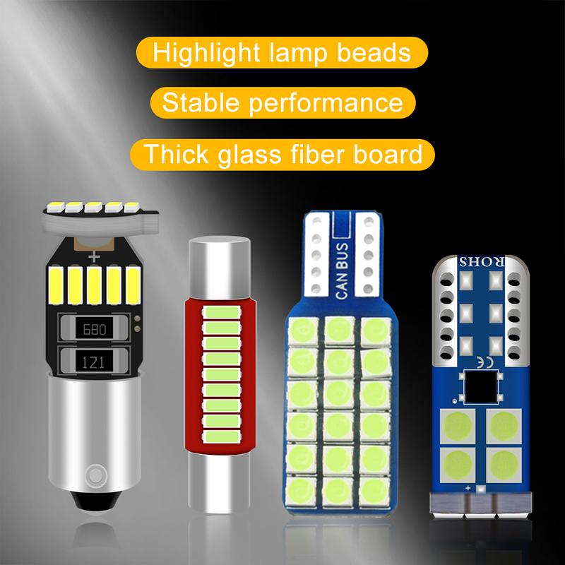 For Mazda 3 6 Axela Atenza 2014 2015 2016 2017 2018 5PCS 12V LED Bulbs Car Interior Dome Light Reading Lamps Trunk Lights
