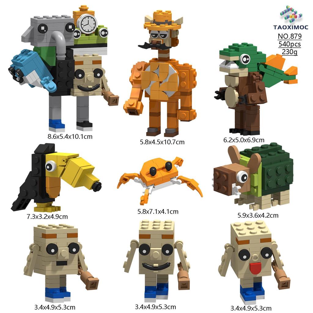 Cross-Border AI Fusion Monster Doll: Classic Mountains & Seas Stick Figure Assembly Toy for Kids