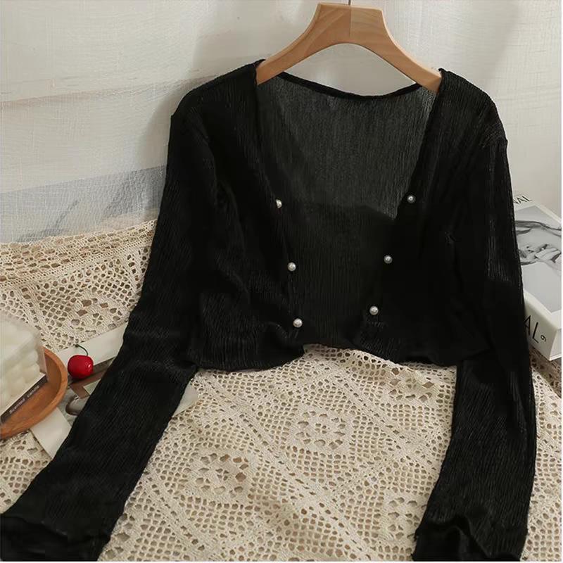 Women's Summer Ice Silk Chiffon Cardigan Shawl