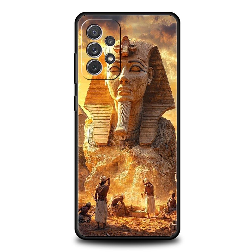 Ancient Egypt Egyptian God pyramid Case For Samsung A15 A13 A51 A71 A41 A31 A21S A03S A05 A35 A55 A23 A25 A33 A53 A73 5G Cover
