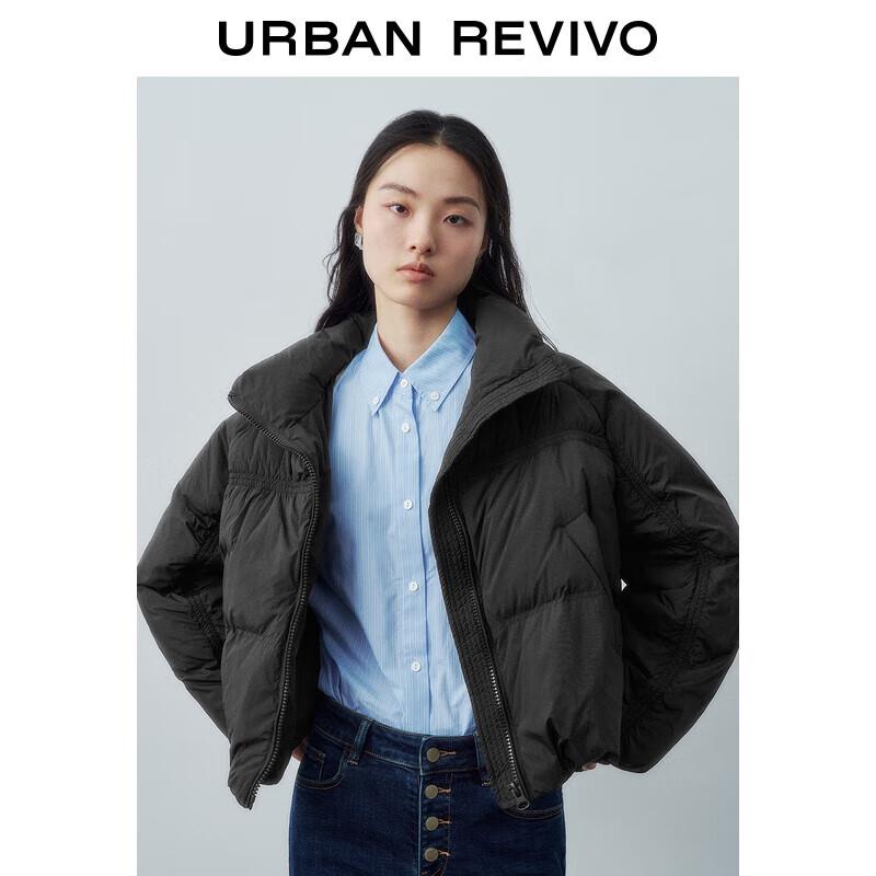 

UR 2025 Зимняя женская стеганая пуховая куртка оверсайз со стойкой S(XS-S)