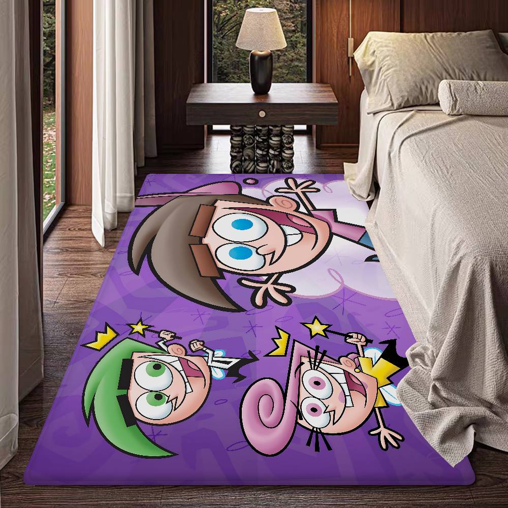 Cartoon The F-Fairly O-OddParents Entrance Door Mat Washable Non-Slip Living Room Sofa Chairs Area Mat Kitchen Welcome Doormat