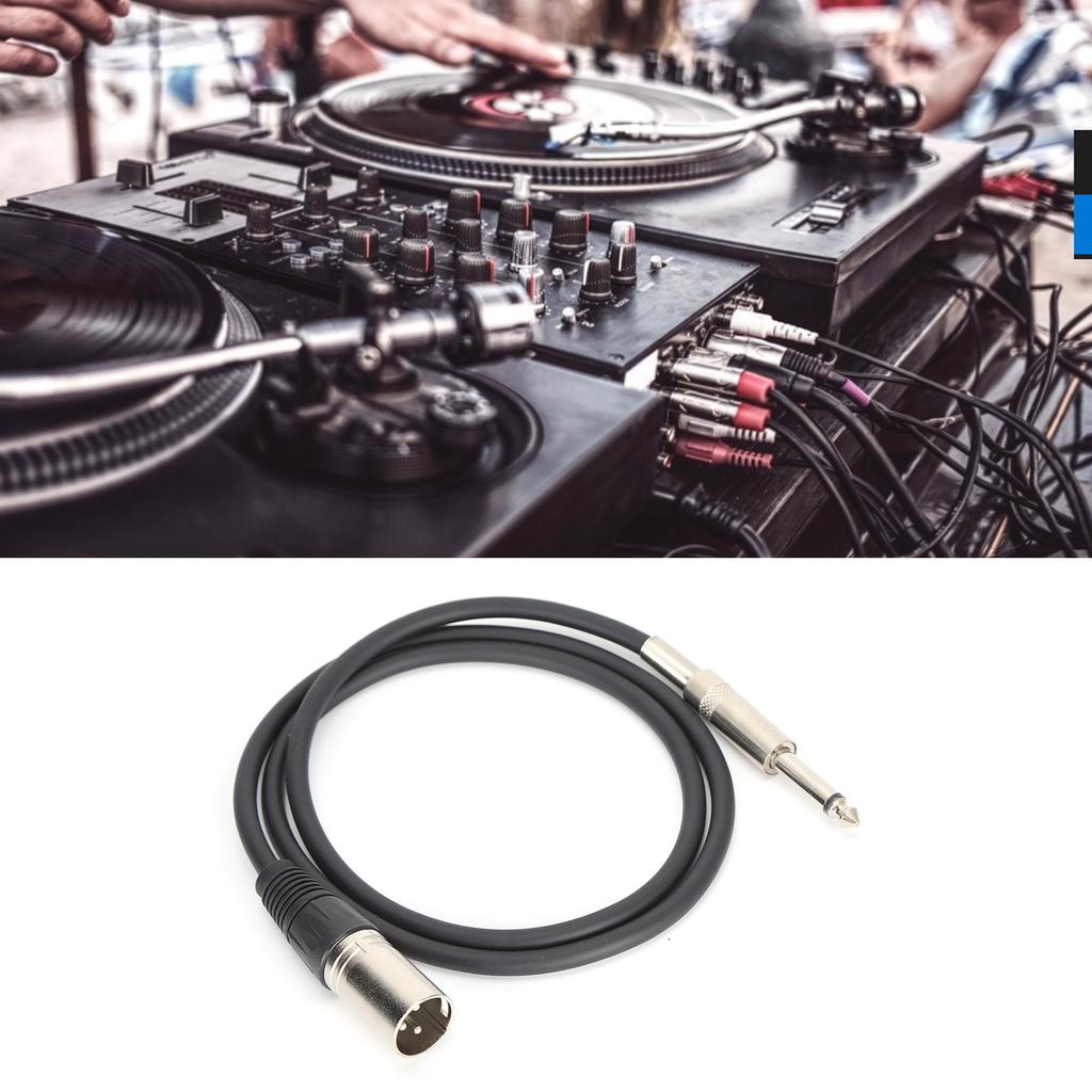 6.35mm XLR Male to Microphone Line Microphone Cable for Microphones Speakers Stage DJ