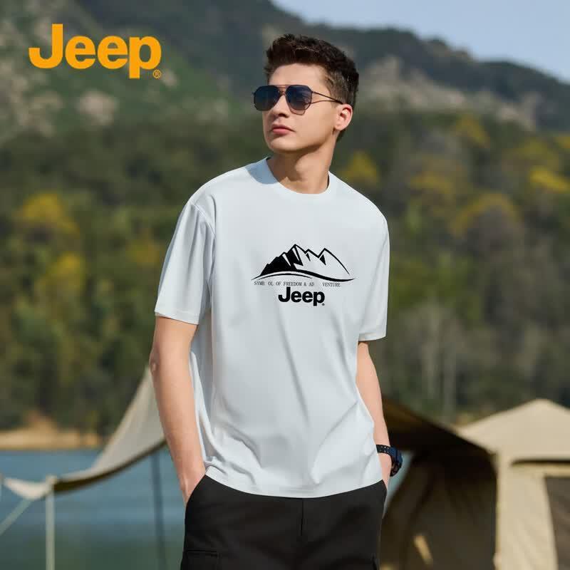 JEEP Men's Cooling Breathable Short Sleeve T-Shirt