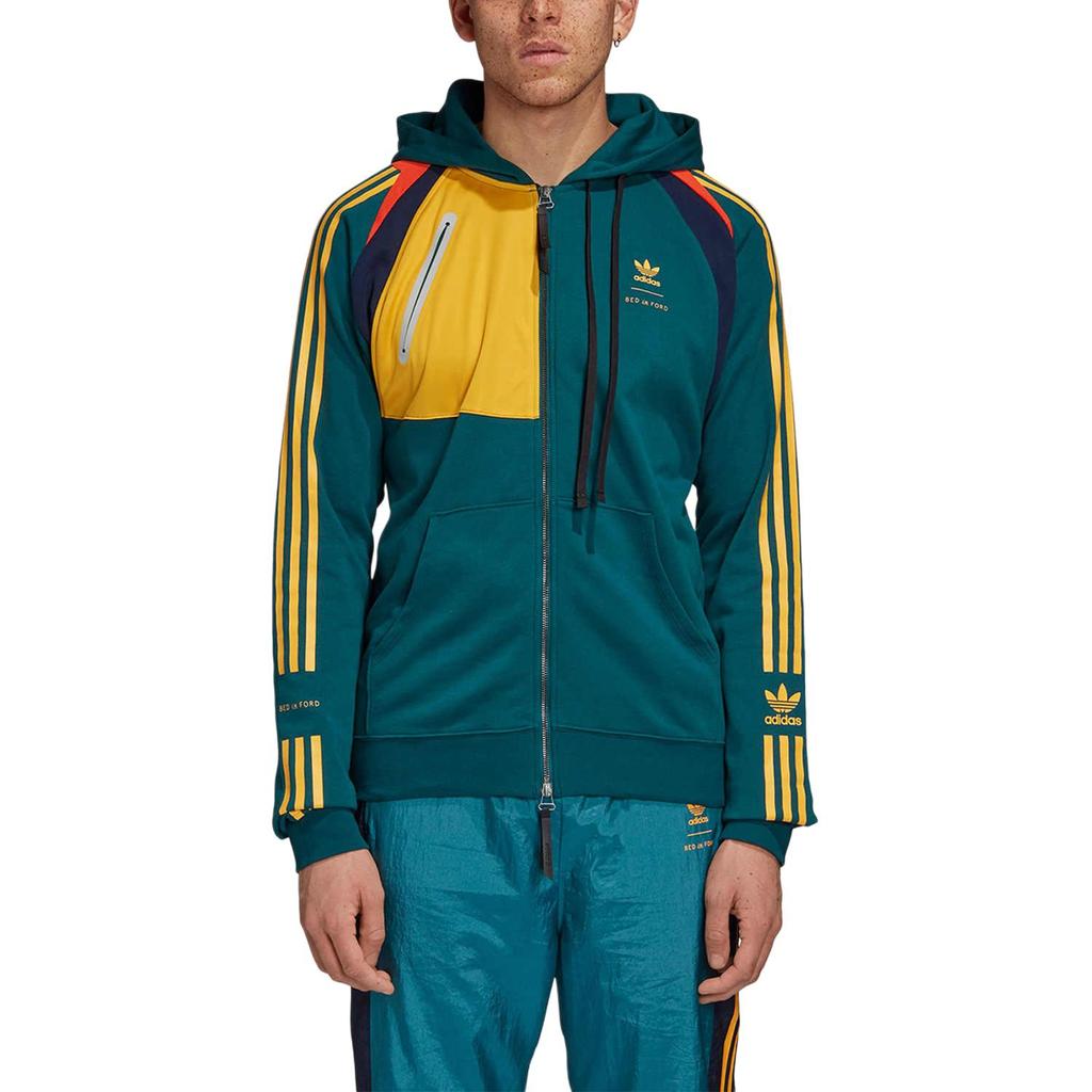 Adidas Originals Trefoil X Bed J.W. Ford Zip Hoodie Men Outerwear Green FS3760