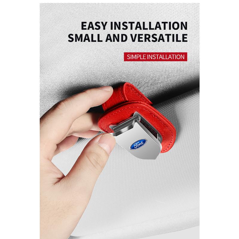 Osłona przeciwsłoneczna Samochodu Pudełko na Okulary Klips do Okularów Przeciwsłonecznych Uchwyt na Kartę Bilet Stojak Dla Ford Focus Mk2 Party Mk3 Ranger Mondeo Mk4 Fiesta Akcesoria Samochodowe