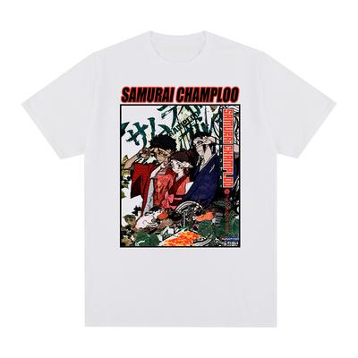 Samurai Champloo Koszulka Vintage Japońska Manga Anime Bawełna Męska Nowa KOSZULKA T-SHIRT Damskie Topy
