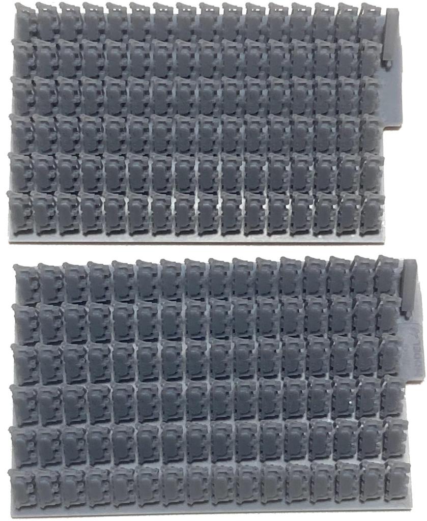 Chino Model Type 61 Tank Linkable Tracks with Damage Rubber Plastic Model Parts 1/35 Pads, CM-185C (Tank)