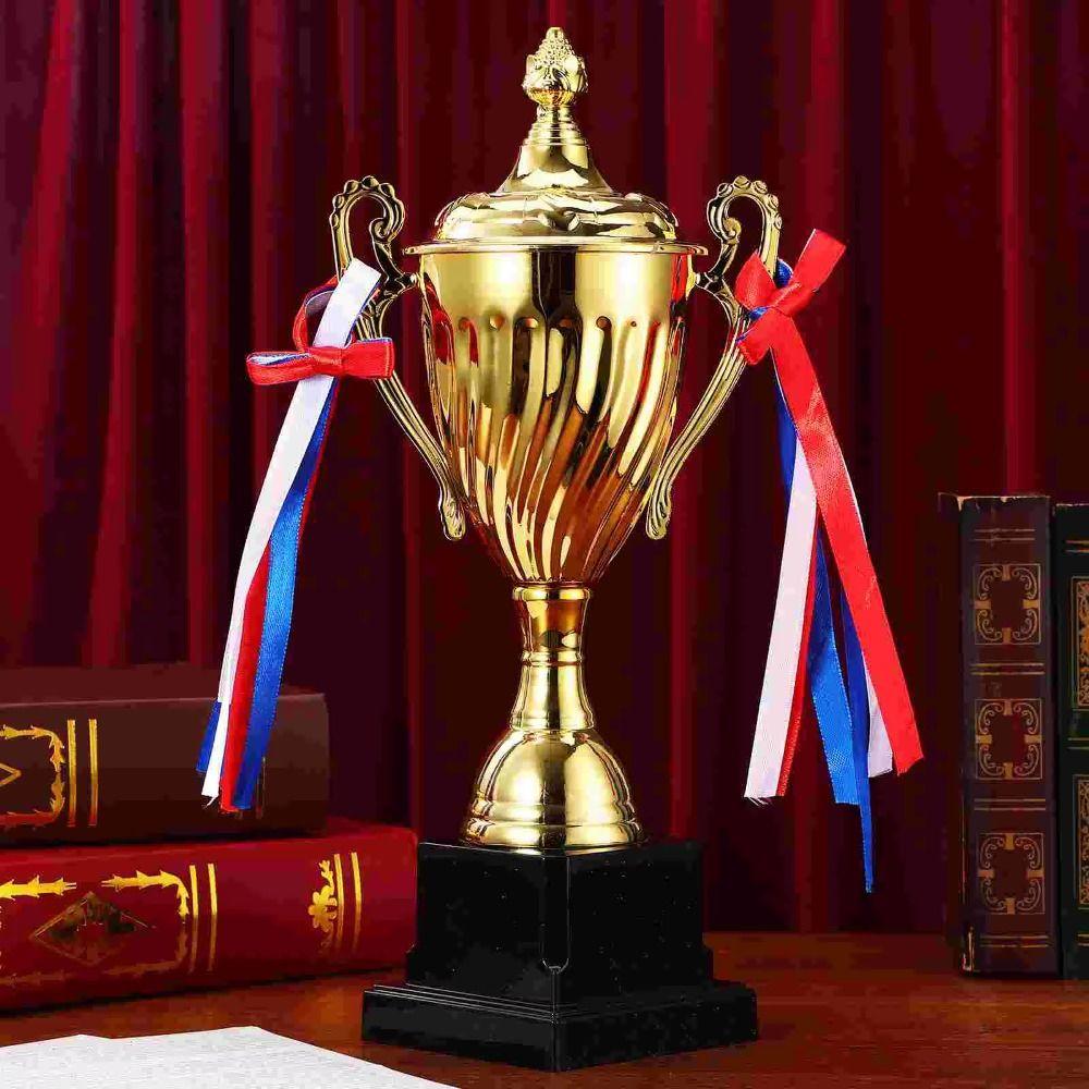 Metal Material Gold Trophy Cup Large Size Winner Trophies First Place Trophies  Celebration Events