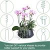22Pcs Flexible Plant Support Bracket With 22 Green Clip Bendable Garden Stakes For Outdoor Plant Stem Healthy Growth