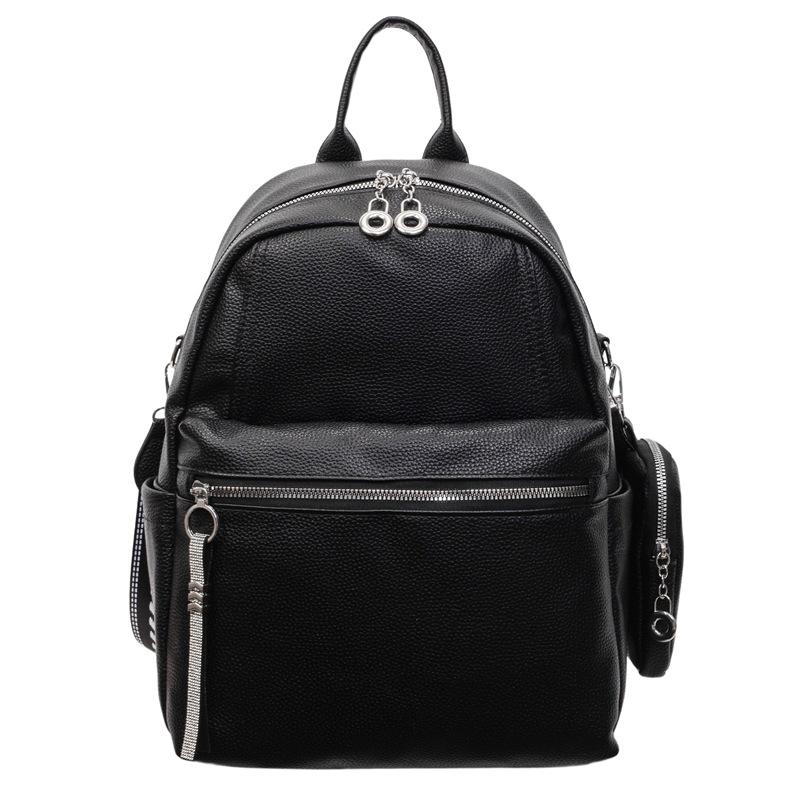 New Women's Backpack, Korean Version, Fashionable and Personalized Commuting Backpack with Coin Purse, Single Shoulder Bag