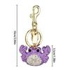 Elegant Crab Keychain With Dazzling Rhinestones Elegant Handbag Charm Sparkling Bag Charm For Bags And Keys In 3 Trendy Colors