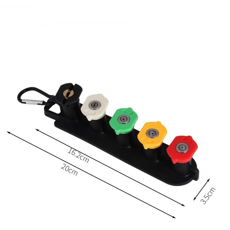 Hochdruckdüsenset: 5 Farben mit Aufbewahrungsbasis, 1/4 Schnellanschluss für Hochdruckreiniger