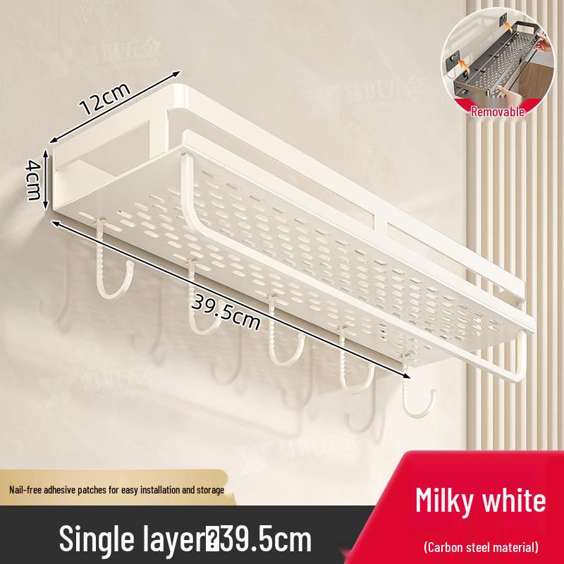 Deliksiz Duvara Monte Banyo Lavabo ve Tuvalet Saklama Rafı