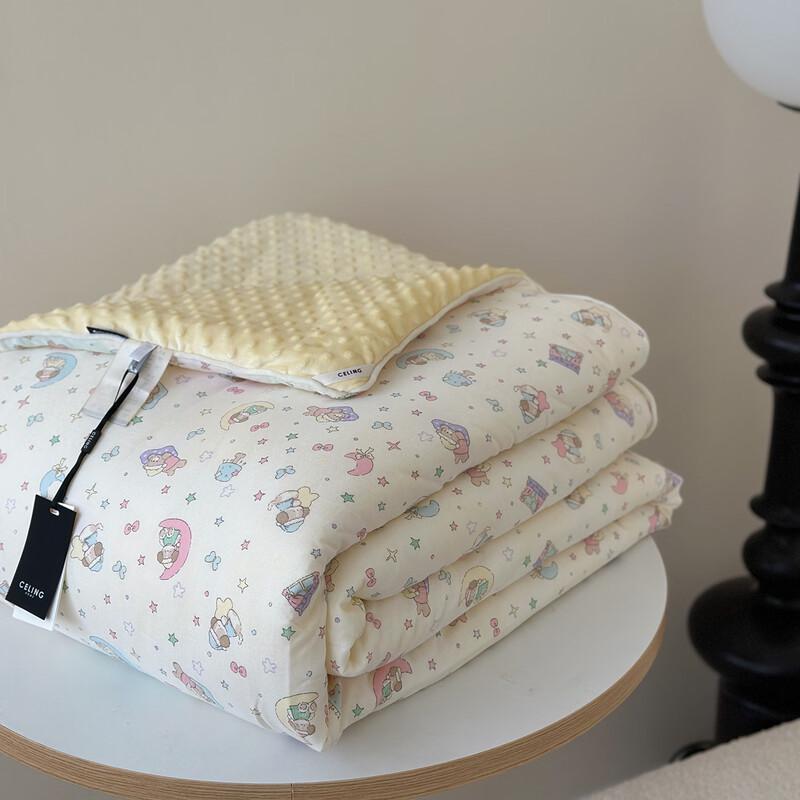 mling Comfort Bean Velvet Quilted Duvet - Sleeping Dog