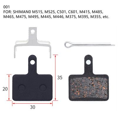 35*30mm Disc Brake Pad Bicycle High Temp Resistance