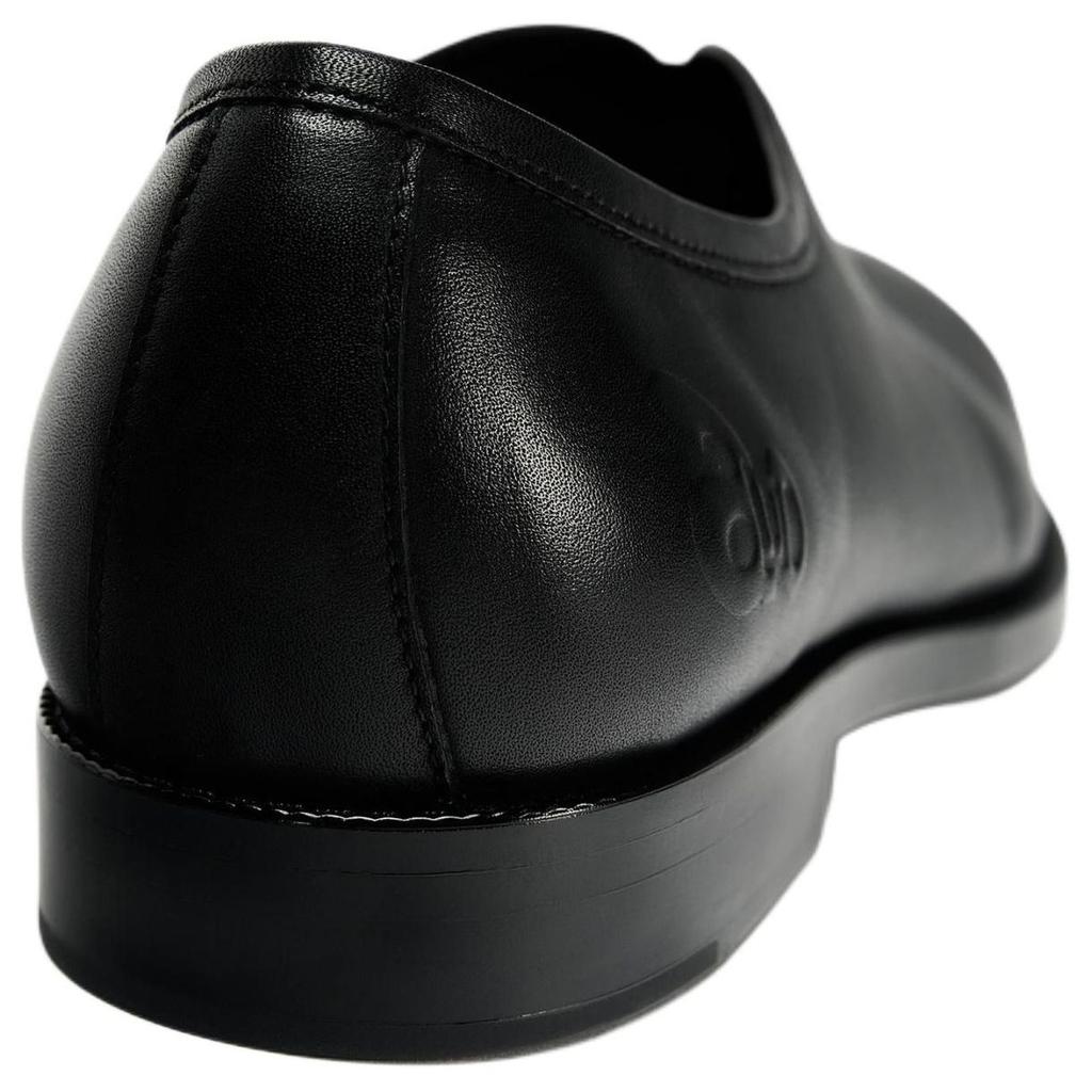 Zara Ao Yes Collaboration Leather Vintage Lightweight Boat Shoes Casual Shoes Men Shoes Black 12648520-38