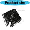 European Style Floral Embroidered Triangular for Bridal Weddings Parties As Head Shawl 130x50cm Polyester Fabric