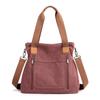 Canvas Tote Bag For Women With Large Capacity And Zipper Closure For Daily Use