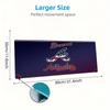 Atlanta Braves Color Mouse Pad Large Gaming Table Cushion Non-slip Laptop Tablet Big Mousepad XXL Mat Mini PC Playmat With Lock edge
