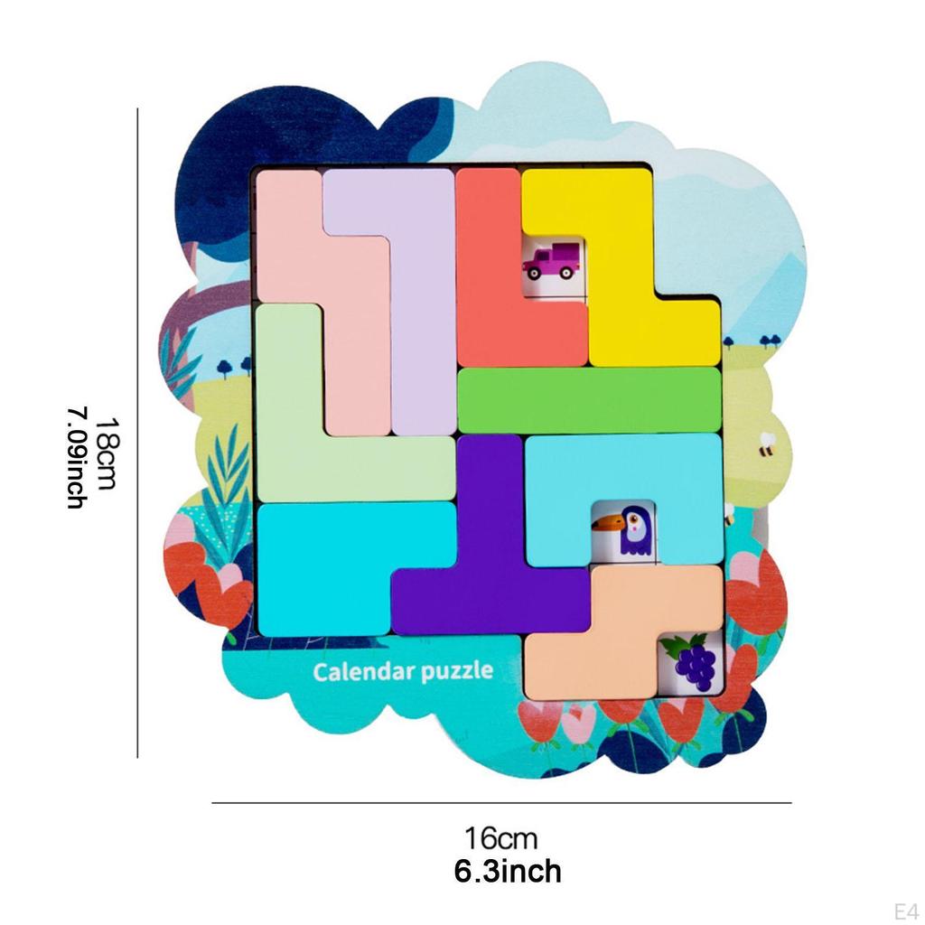 Block Puzzle for Kids with Color Recognition And Coordination Focus
