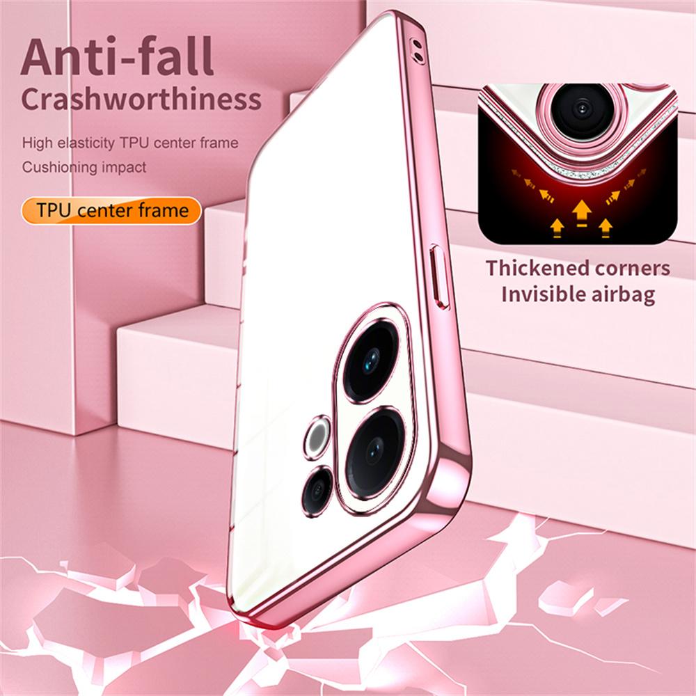 For Vivo S30 5G Case Electroplating Frame Soft TPU Phone Cover