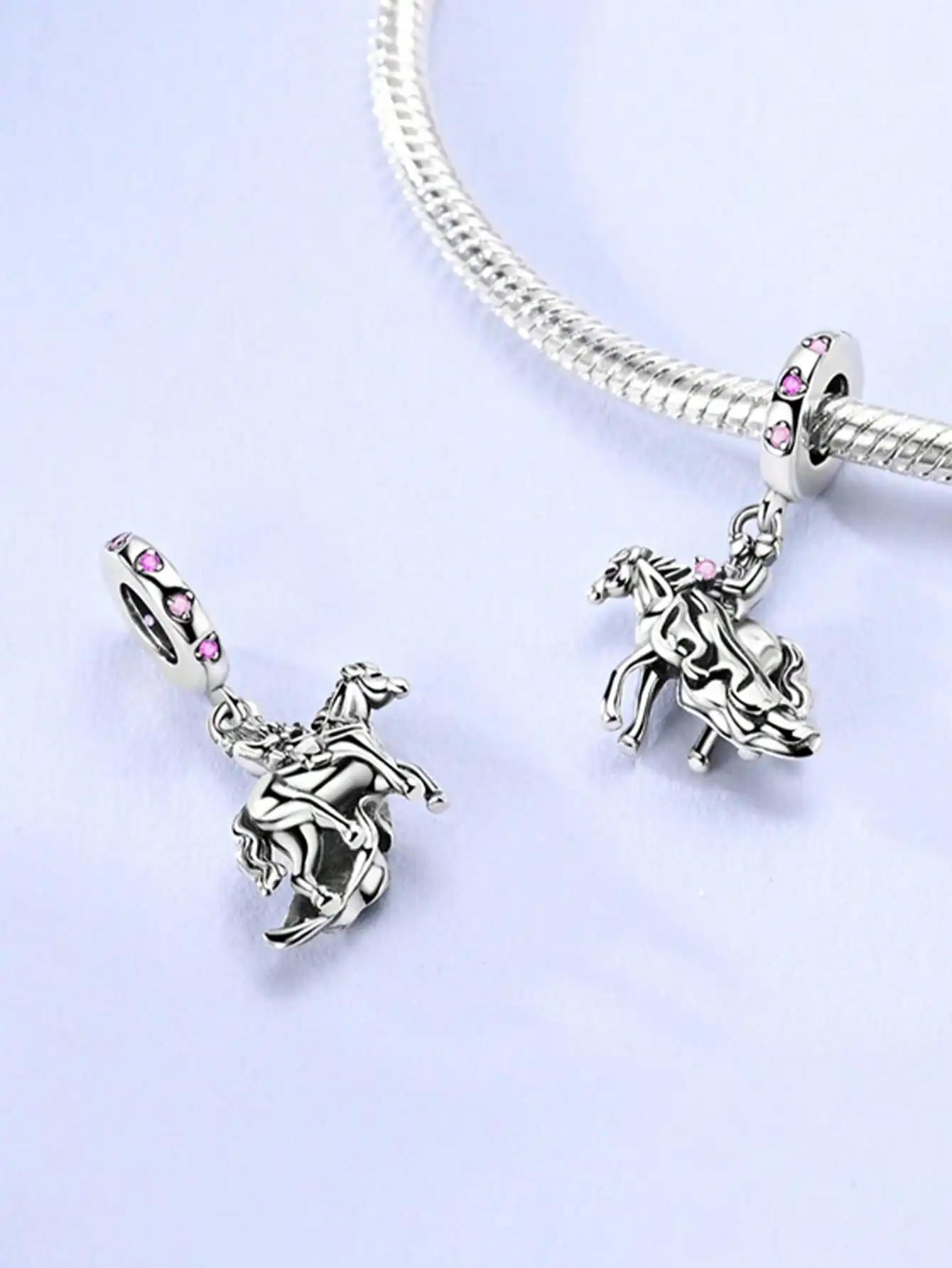 Посеребренные Оригинальные Шармы Животное Кошка Золотой Леопард Бусины Подходят для Браслета Женские Украшения Подарок