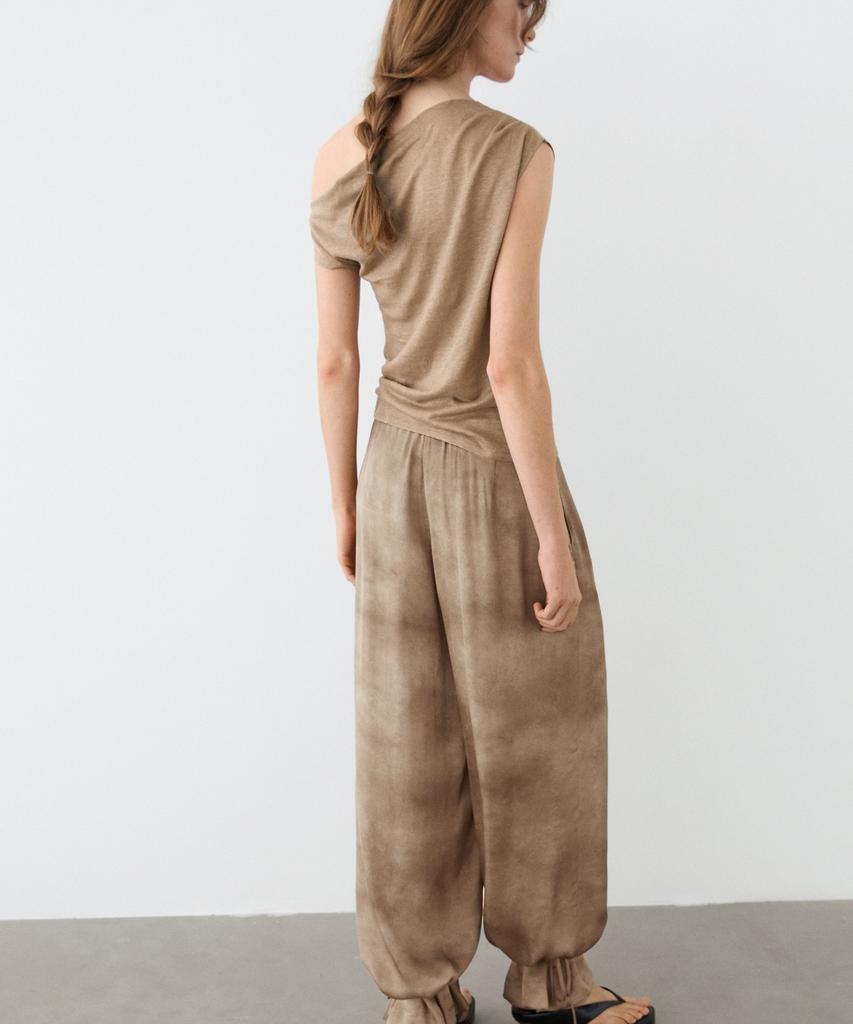 Masimodutti Tie Hemline Fluid Pants