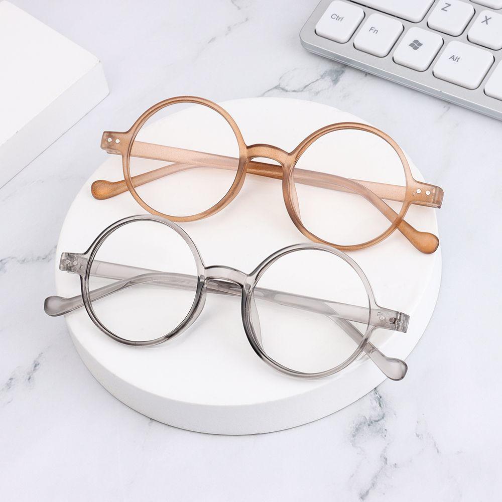 Retro Anti UV Blue Light Reading Glasses Round Frame for Women Men Presbyopia Eyewear +1 0 To +4 0 Radiation Protection