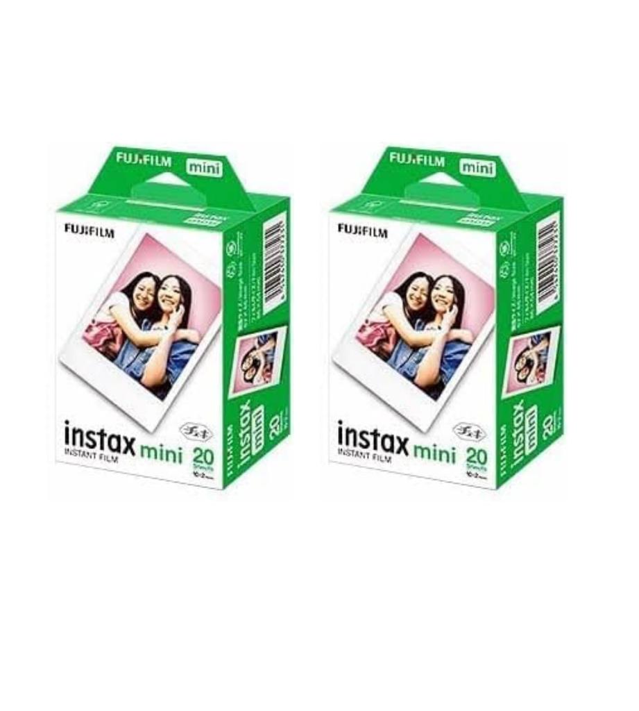Fujifilm Instax Mini JP2 Instant x 2 packs Instax Includes Film, 20-sheet (40 sheets), Card-Sized Film, Company-Branded Sticker, "skymizuki"