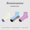 3 Pairs of Women's Summer Thin Geometric Design Breathable Stripe Low Top Socks