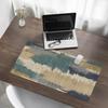 Modern Protective Keyboard Mat Abstract Strokes 90x45 cm