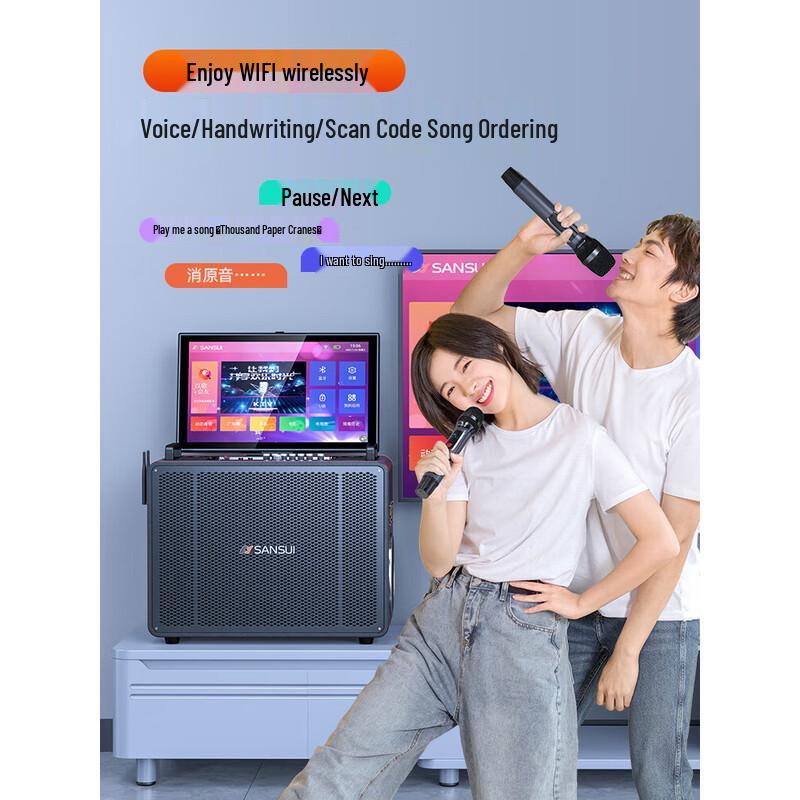 SANSUI C9 All-in-One Portable KTV Speaker System