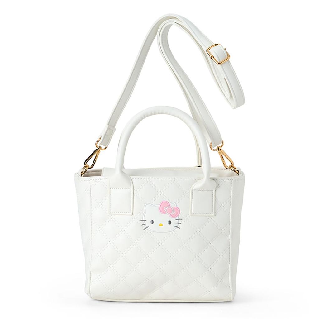 Sanrio Quilted Mini Tote Hello Crossbody 307751 2-Way Bag, Kitty, Handbag, Bag,