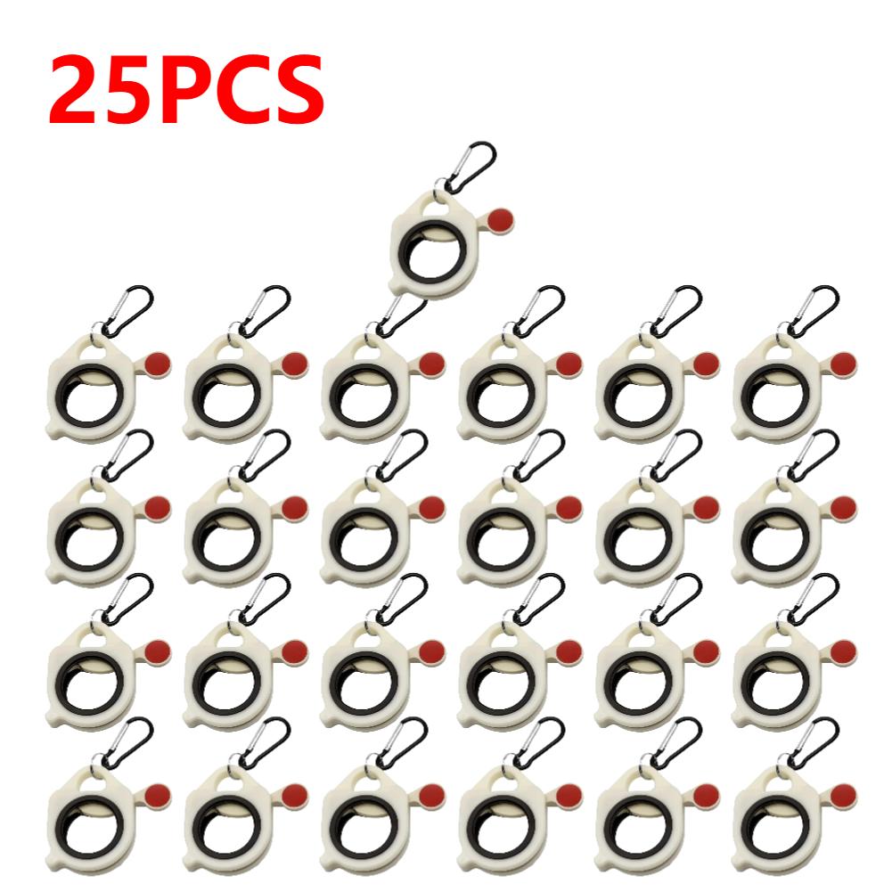 30-1PCS Fluorescent Cable Strap Organizer Storage Cable Tie Holder Portable Cable Tie Storage Tool Plastic Wire Tie Organizer